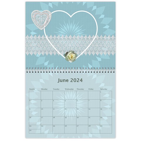 Pink And Blue Calendar By Lil Jun 2024
