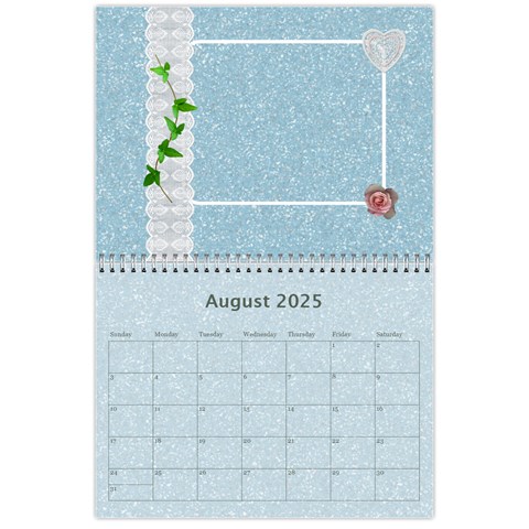 Pink And Blue Calendar By Lil Aug 2025