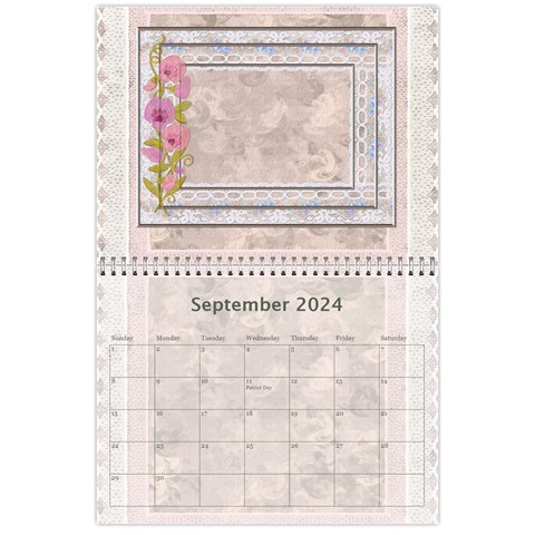 Pink And Blue Calendar By Lil Sep 2024