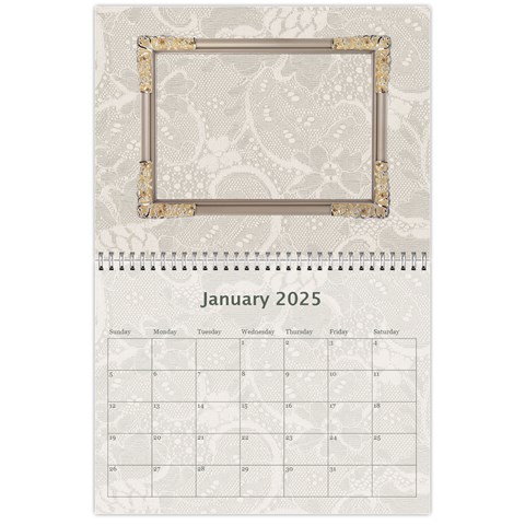 Pretty Lace Calendar (12 Month) By Lil Jan 2025