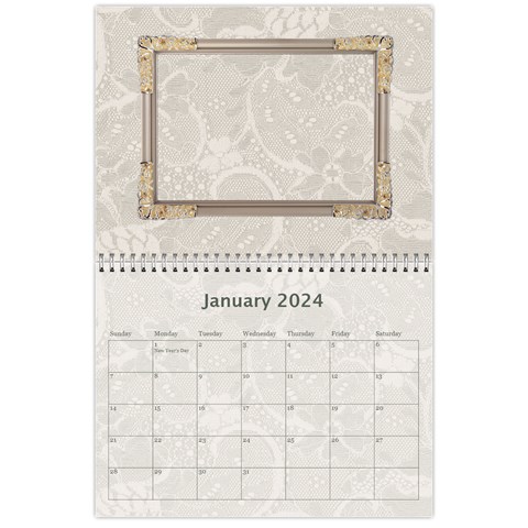 Pretty Lace Calendar (12 Month) By Lil Jan 2024