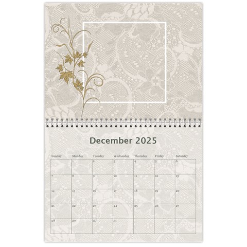 Pretty Lace Calendar (12 Month) By Lil Dec 2025