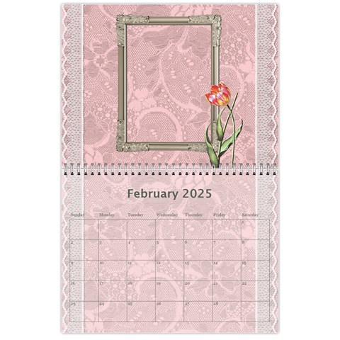Pretty Lace Calendar (12 Month) By Lil Feb 2025