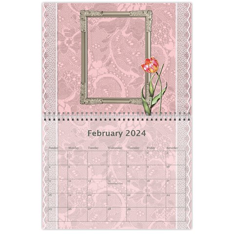 Pretty Lace Calendar (12 Month) By Lil Feb 2024
