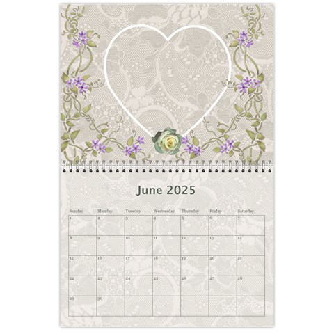 Pretty Lace Calendar (12 Month) By Lil Jun 2025