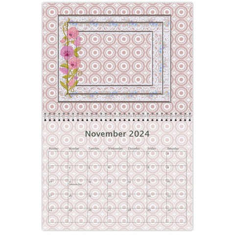 Pretty Lace Pink Calendar (12 Month) By Lil Nov 2024