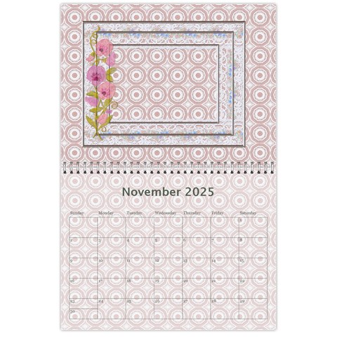 Pretty Lace Pink Calendar (12 Month) By Lil Nov 2024