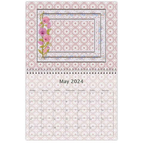 Pretty Lace Pink Calendar (12 Month) By Lil May 2024