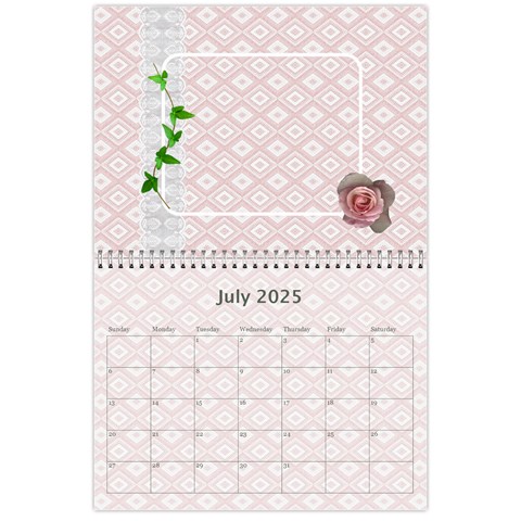 Pretty Lace Pink Calendar (12 Month) By Lil Jul 2025