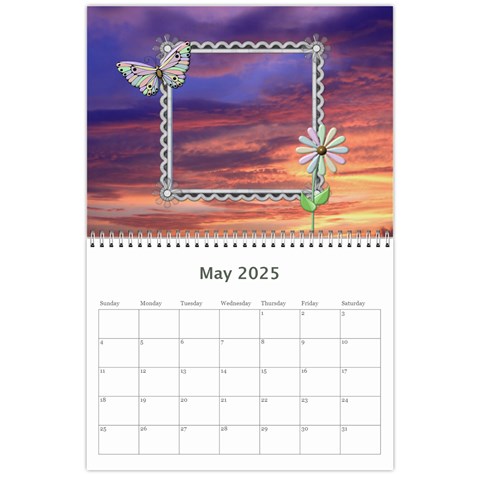 Family Sunset Calendar (12 Month) By Lil May 2025