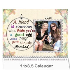 Forever Friends 12 Month Calendar - Wall Calendar 11  x 8.5  (12-Months)