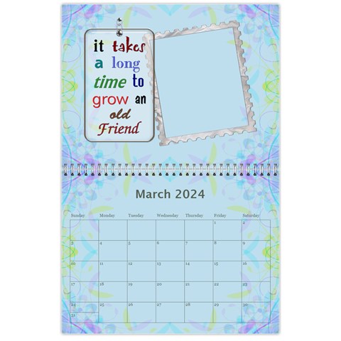 Forever Friends 12 Month Calendar By Lil Mar 2024