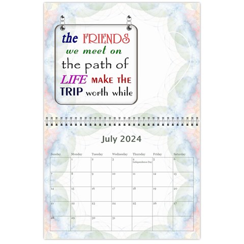 Forever Friends 12 Month Calendar By Lil Jul 2024