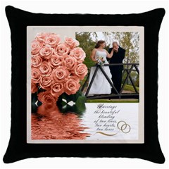 nm - Throw Pillow Case (Black)