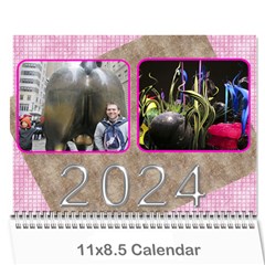 Pink Choc 2024 wall Calendar (any year) - Wall Calendar 11  x 8.5  (12-Months)