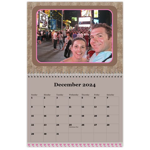 Pink Choc 2024 Wall Calendar (any Year) By Deborah Dec 2024