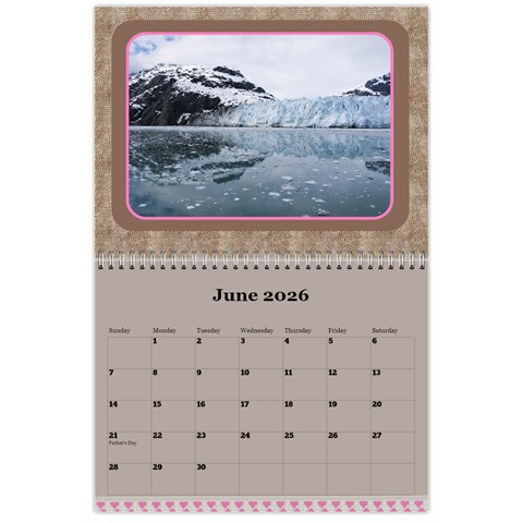 Pink Choc 2026 Wall Calendar (any Year) By Deborah Jun 2026