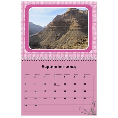 Pink Choc 2024 Wall Calendar (any Year) By Deborah Sep 2024