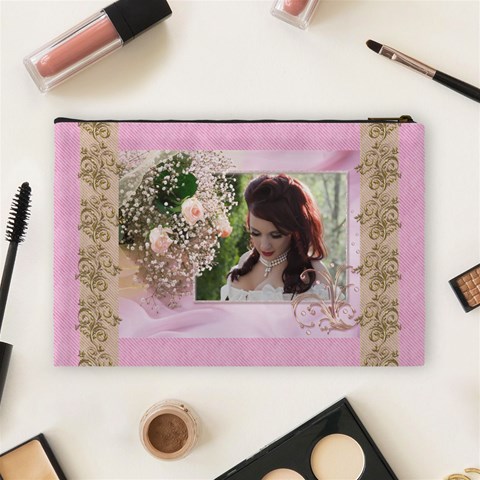 Pink Treasure Cosmetic Bag (large) By Deborah Back