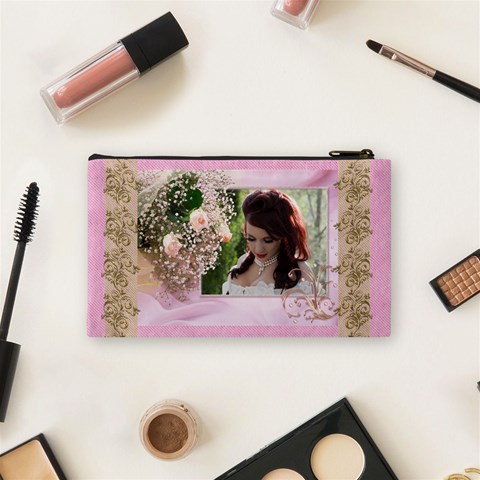 Pink Treasure Cosmetic Bag (small) By Deborah Back
