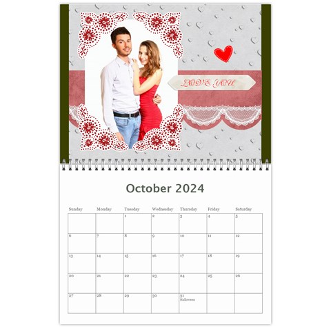 Love,calendar 2024 By Ki Ki Oct 2024