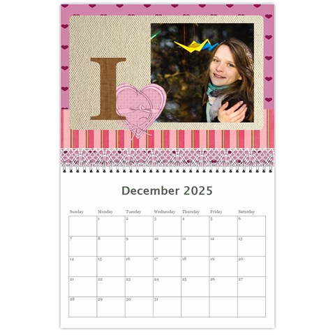 Love,calendar 2025 By Ki Ki Dec 2025