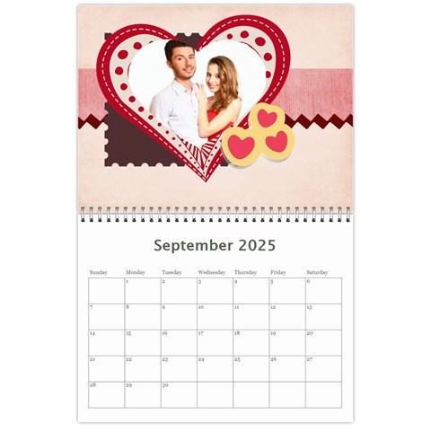 Love,calendar 2025 By Ki Ki Sep 2025