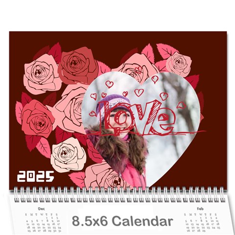 Love, Calendar 2025 By Ki Ki Cover