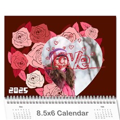 love, calendar 2025 - Wall Calendar 8.5  x 6 