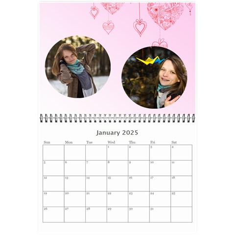 Love, Calendar 2025 By Ki Ki Jan 2025