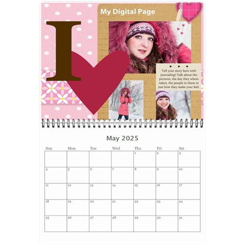 Love, Calendar 2025 By Ki Ki May 2025