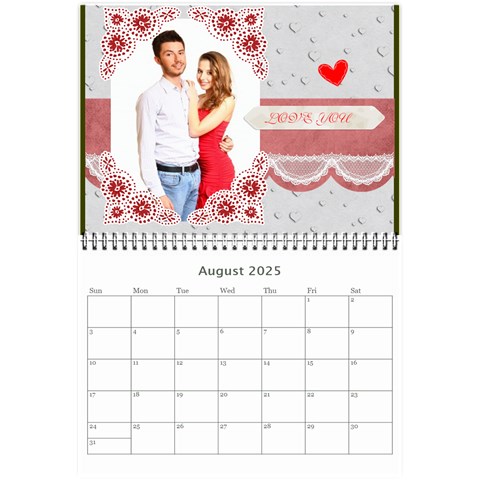 Love, Calendar 2025 By Ki Ki Aug 2025