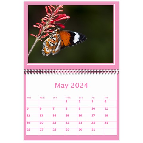 Pink Princess Wall Calendar (any Year) 8 5x6 By Deborah May 2024