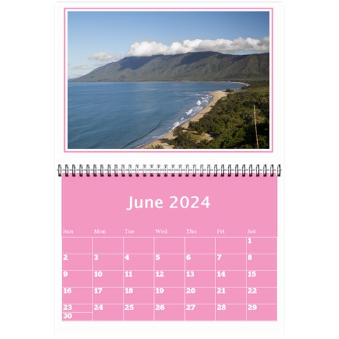 Pink Princess Wall Calendar (any Year) 8 5x6 By Deborah Jun 2024