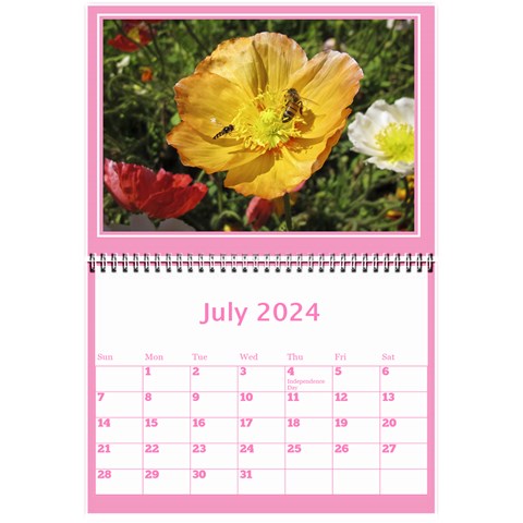 Pink Princess Wall Calendar (any Year) 8 5x6 By Deborah Jul 2024