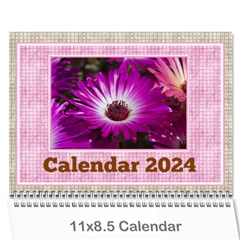 Pink Choc Wall Calendar 11x8.5 - Wall Calendar 11  x 8.5  (12-Months)