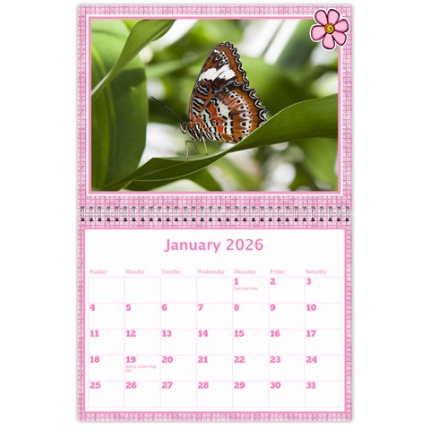 Pink Choc Wall Calendar 11x8 5 By Deborah Jan 2026