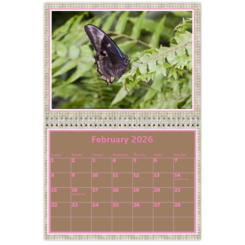 Pink Choc Wall Calendar 11x8 5 By Deborah Feb 2026