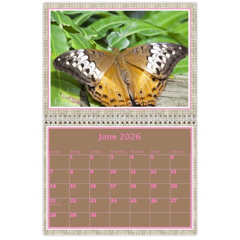 Pink Choc Wall Calendar 11x8 5 By Deborah Jun 2026