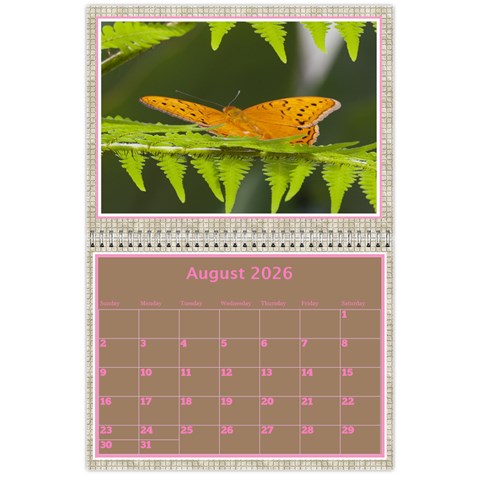 Pink Choc Wall Calendar 11x8 5 By Deborah Aug 2026