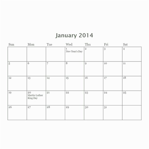 Jaecee Calendar 2013 By Teresa Naylor Feb 2014