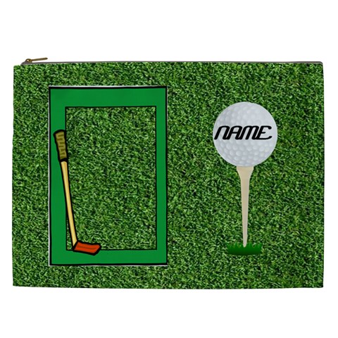 Golf Xxl Cosmetic Bag By Joy Johns Front