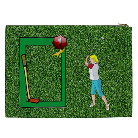 Golf Xxl Cosmetic Bag By Joy Johns Back