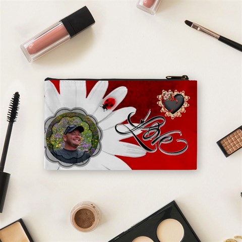Love Small Cosmetic Bag By Joy Johns Back