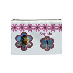 Pink Daisy Cosmetic Bag (Medium)