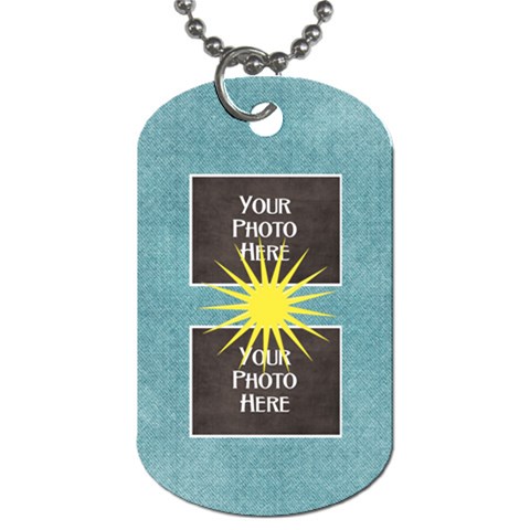 At The Park 2 Sided Dog Tag 2 By Lisa Minor Back