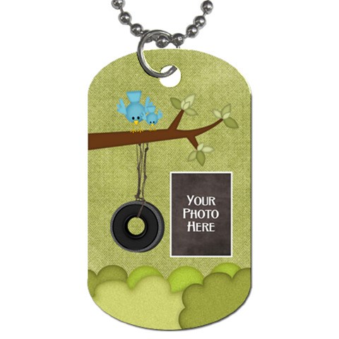 At The Park 2 Sided Dog Tag 2 By Lisa Minor Front
