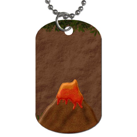 Prehistoric 2 Sided Dog Tag 1 By Lisa Minor Back