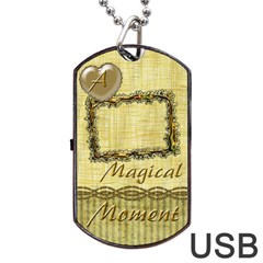 Magical Moment Dog Tag Usb Flash 2 Sides