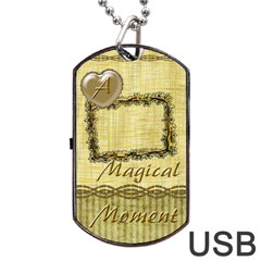 Magical Moment Dog Tag Usb Flash 1 Side